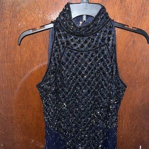 Cocktail beaded dress Laurence Kagar boutique